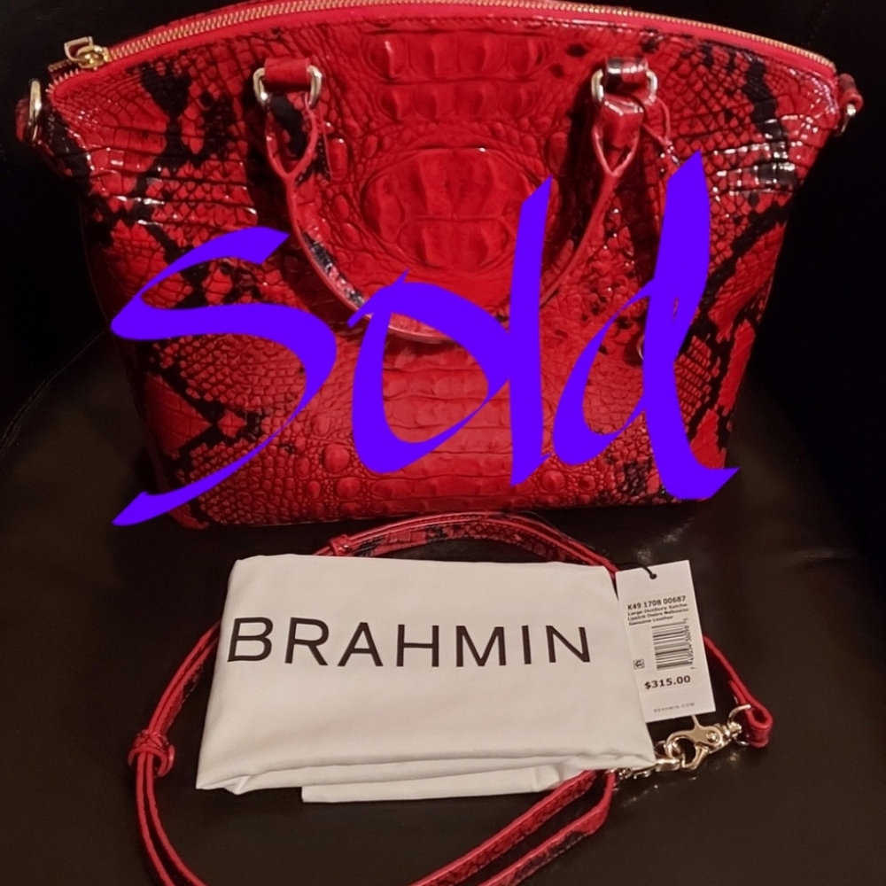 Brahmin Melbourne Large Duxbury Ombre Satchel!